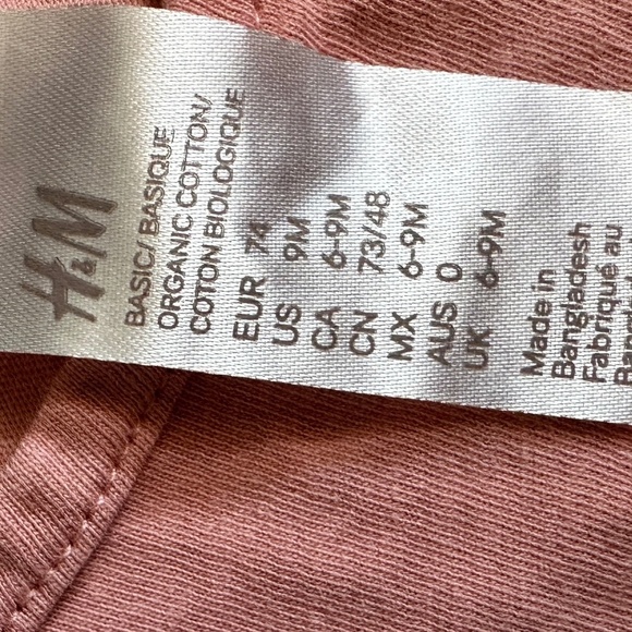 H&M pink peplum top size 9 months // 3228 - Picture 2 of 2